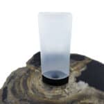 Lege knijptube transparant 45ml Flip top dop zwart
