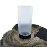 Lege knijptube transparant 45ml Flip top dop zwart