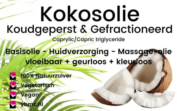 Kokosolie koudgeperst gefractioneerd