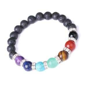 Lavasteen Armband Chakra Yoga lavasteen natuurstenen sieraad