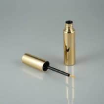lege eyeliner verpakking goudkleurig + liner penseel make-up kwastje