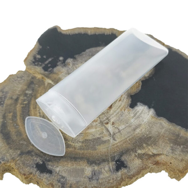 Lege knijptube transparant 45ml Flip top dop