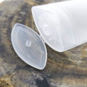 Lege knijptube transparant 45ml Flip top dop