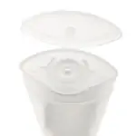Lege knijptube transparant 45ml Flip top dop