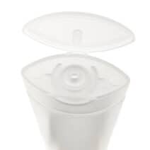 Lege knijptube transparant 45ml Flip-top dop
