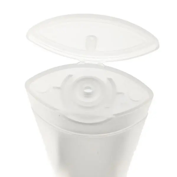 Lege knijptube transparant 45ml Flip top dop