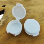 Lege monster potjes wit 5ml drukdeksel zalf crème cosmetica