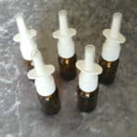 Lege neusspray vernevelaar verstuiver amber glas neus spray pomp 10ml