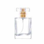 Lege Parfumfles helder glas 30ml sprayfles dop transparant + verstuiver goud