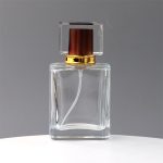 Lege Parfumfles helder glas 50ml sprayfles dop bruin