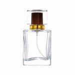 Lege Parfumfles helder glas 50ml sprayfles dop bruin