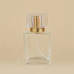 Lege Parfumfles helder glas 50ml sprayfles dop goud