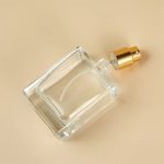 Lege Parfumfles helder glas 50ml sprayfles dop goud