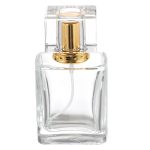 Lege Parfumfles helder glas 50ml sprayfles dop goud