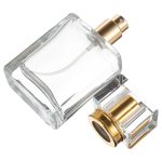 Lege Parfumfles helder glas 50ml sprayfles dop goud