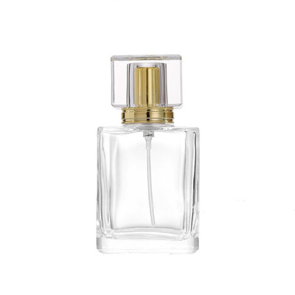 lege-parfumfles-helder-glas-50ml-sprayfles-dop-goud Lege Parfumfles helder glas 50ml sprayfles dop goud