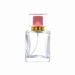 Lege Parfumfles helder glas 50ml sprayfles dop roze