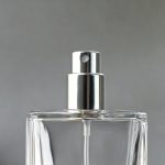 Lege Parfumfles helder glas 50ml sprayfles dop zilver