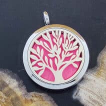 Levensboom Parfum Medaillon Hanger Ø 30 mm + pad