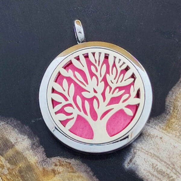 Levensboom Parfum Medaillon Hanger Ø 30 mm + pad