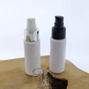 Lotion crème pomp dispenser flesje wit 50ml