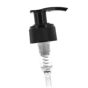 Lotion pomp zwart, zeep dispenser fleshals DIN28 - 28 mm