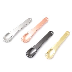 luxe metalen spatel, cosmetische crème lepel