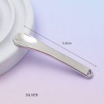 luxe metalen spatel, cosmetische crème lepel zilver