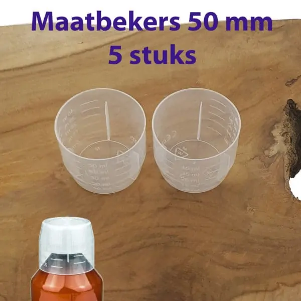 Maatbekers 50ml Meetbekers transparante maatcilinders