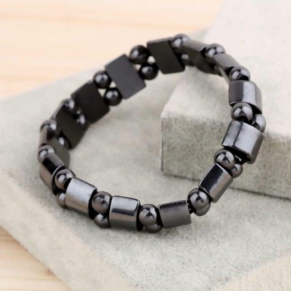 hematiet armband magnetisch 19cm.