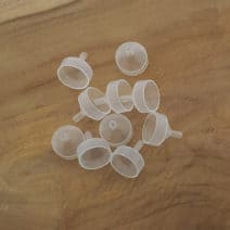 Mini trechter tuitje 19 mm transparant