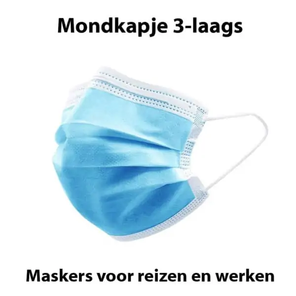 Mondkapjes 3 laags chirurgisch mondneusmasker doos 50 stuks