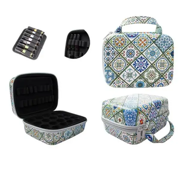 Multifunctionele etui opbergtas Essentiële olie flesjes + parfumrollers