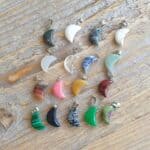 natuurstenen ketting hanger maan edelstenen sieraden 2