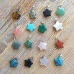 natuurstenen ketting hanger ster edelstenen sieraden 2