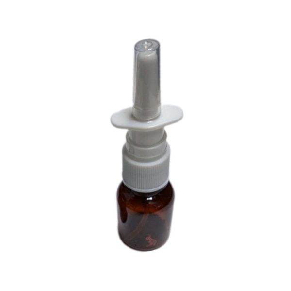 Neussprayer flesje 15ml amber pet pharma neus vernevelaar verstuiver