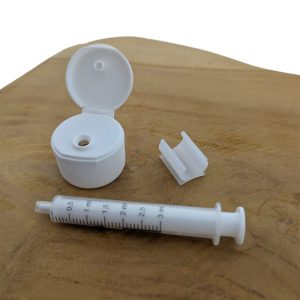 Oral Dose dop + spuit 3ml DIN28 28/410