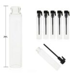 Parfum geurflesjes 2ML + zwart geurstokje, hervulbare monster flesjes