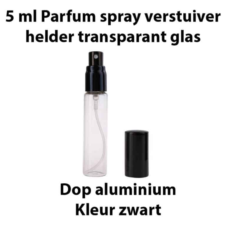 5 ML Parfum spray verstuiver helder transparant glas - glazen