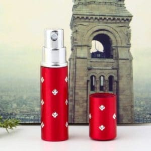 Parfum verstuiver rood spray reis flesje