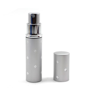 Parfum verstuiver 5ml hervulbare spray fles grijs zilver