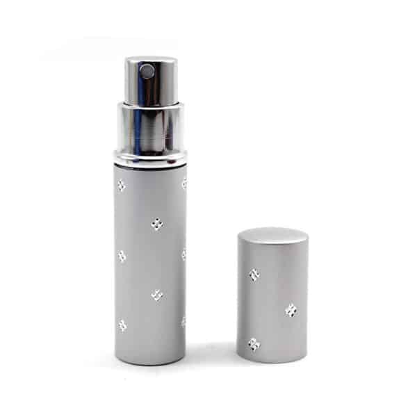 Parfum verstuiver 5ml hervulbare spray fles grijs zilver