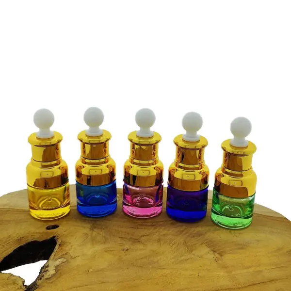 parfumfles 20ml gekleurd glas leeg druppelpipet