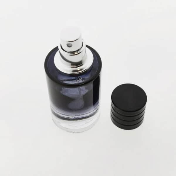 Parfumfles 30ml dark navy marineblauw gekleurd glas