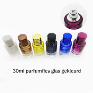 Parfumfles 30ml gekleurd glas lege verstuiver sprayfles navulbaar