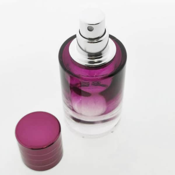 Parfumfles 30ml paars violet gekleurd glas
