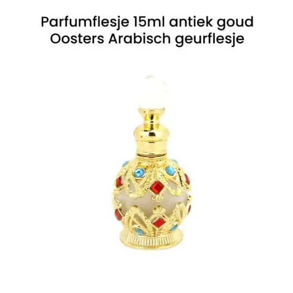 Parfumflesje 15ml antiek goud Oosters Arabisch