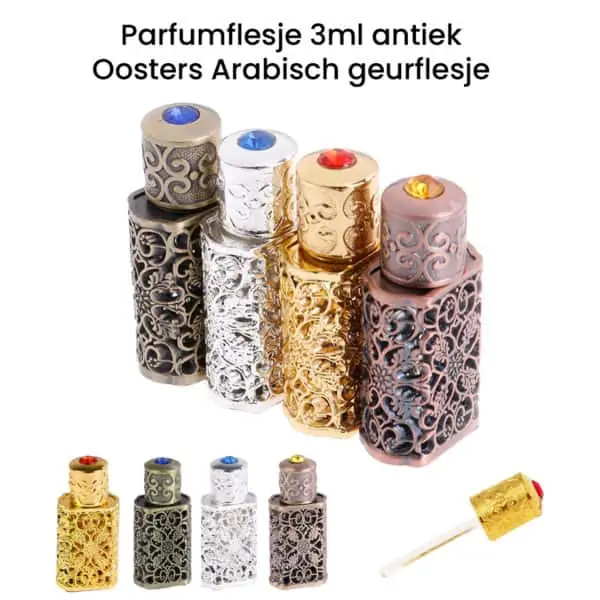 Parfumflesje 3ml antiek Oosters Arabisch