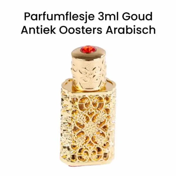 Parfumflesje 3ml Goud antiek oosters Arabisch