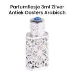 Parfumflesje 3ml Zilver antiek oosters Arabisch